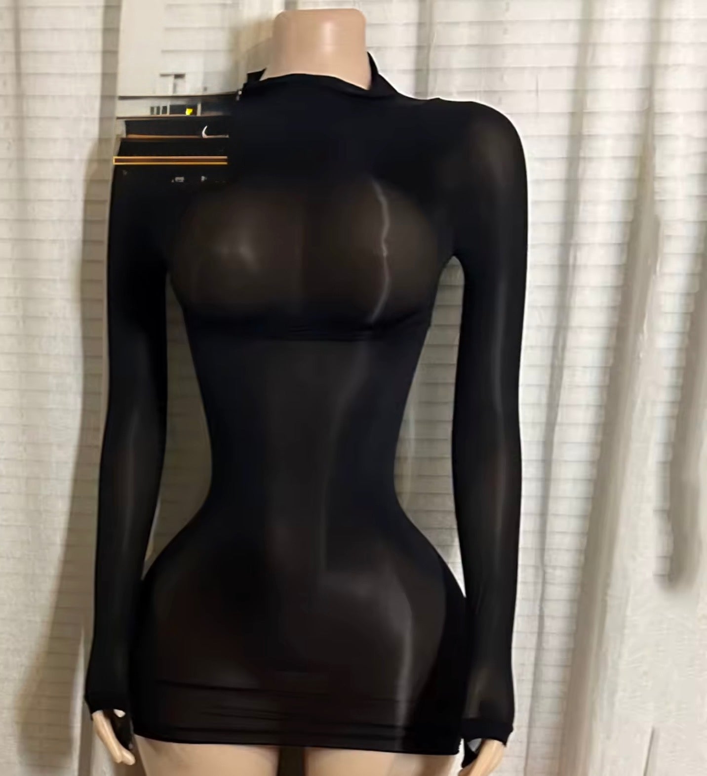Mesh Mini Dress