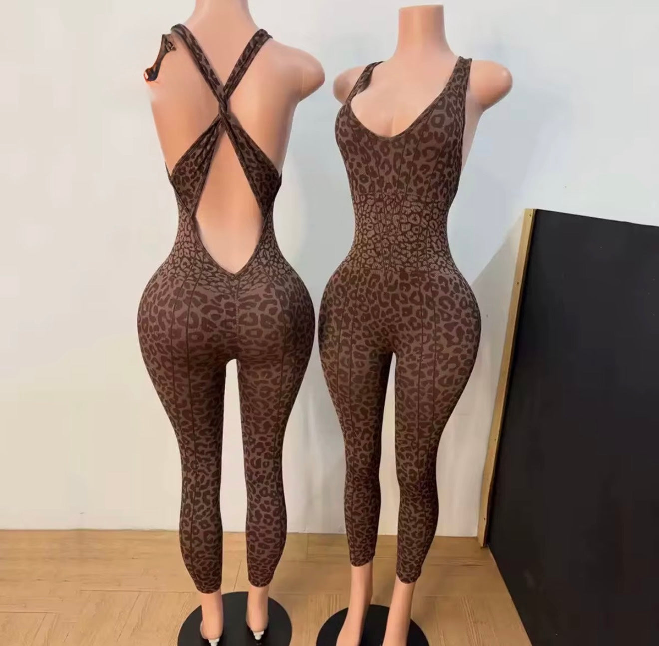 Leopard Yoga Jumpsuit